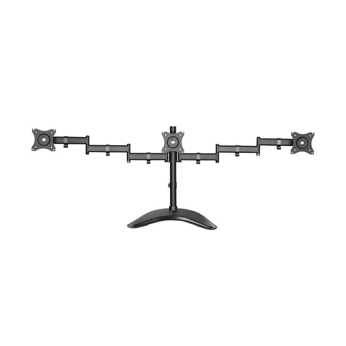 Single Pole Triple-Monitor Aluminium Articulating Monitor Mount Stand